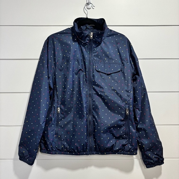 The North Face Jackets & Blazers - The North Face women's navy blue and colourful polka dot Penelope jacket size L